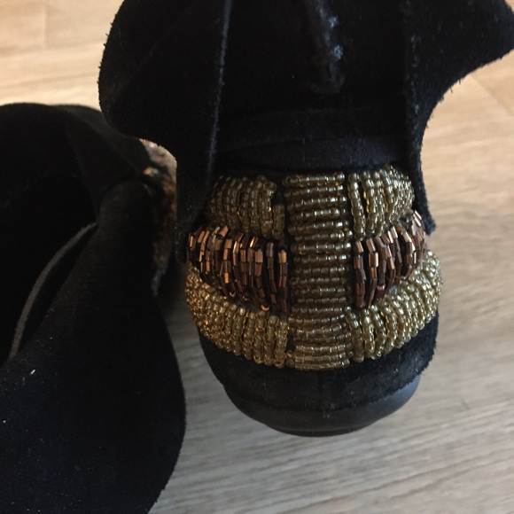 House of Harlow 1960 Maddie Beaded Suede Mocassin - Picture 7 of 10